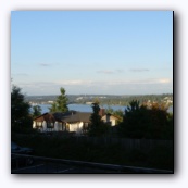 Вид на lake Washington из нашего двора