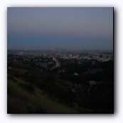 Вид на LA с Mulholland Drive