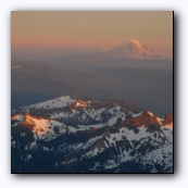 Закат на camp Muir